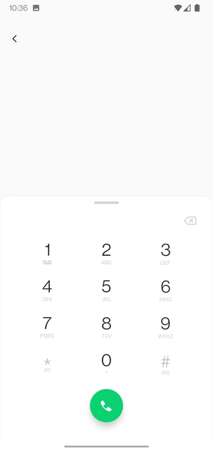 Appuyez longuement sur le numéro 1