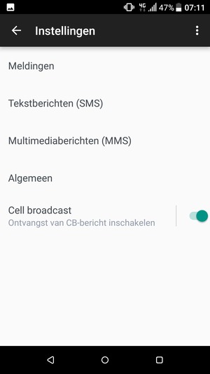 Selecteer Tekstberichten (SMS)