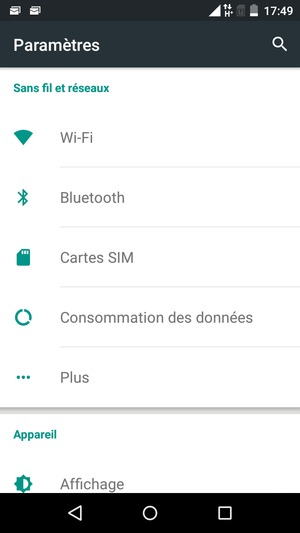 Sélectionnez Wi-Fi