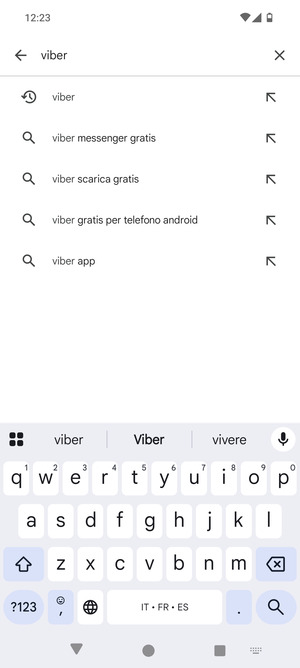 Inserisci il nome dell'app e seleziona Ricerca