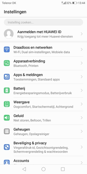 Selecteer Draadloos en netwerken