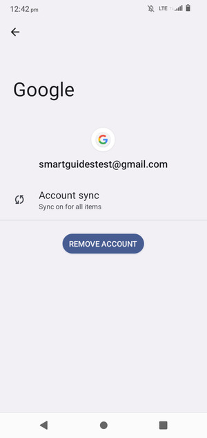 Select Account sync