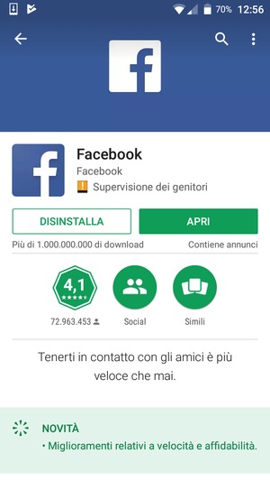 Seleziona APRI