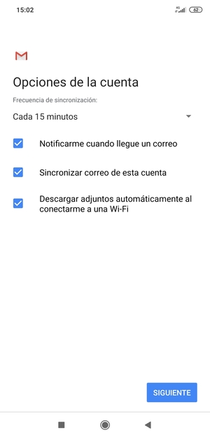 Seleccione SIGUIENTE