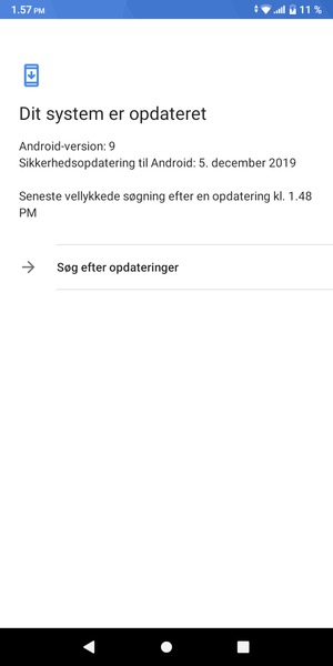 Vælg Søg efter opdateringer
