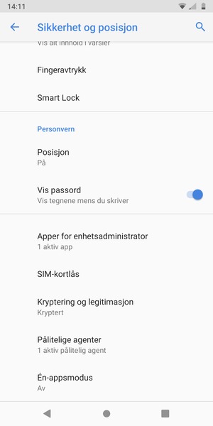 Velg SIM-kortlås