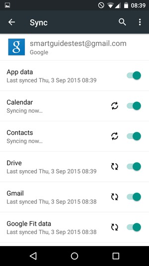 Your contacts from Google will now be synced to your Infinix