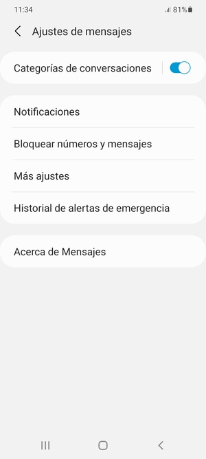 Seleccione Más ajustes