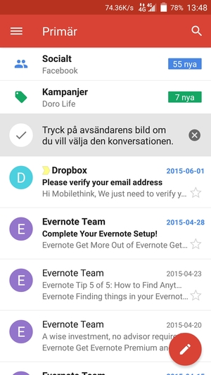 Ditt konto är redo att användas