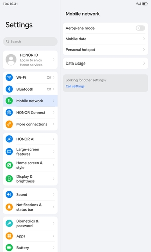 Select Mobile data