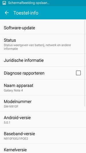 Selecteer Software-update