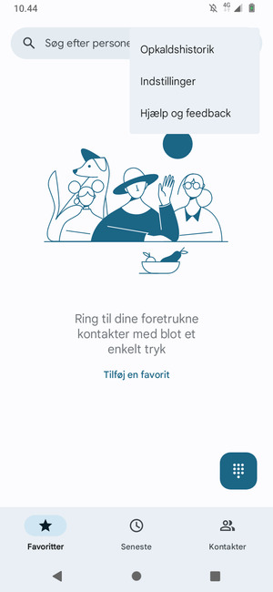 Vælg Indstillinger