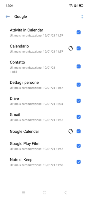 Seleziona il tasto Menu