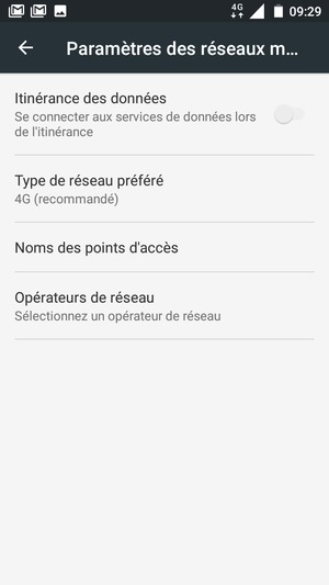 Sélectionnez Noms des points d'accès