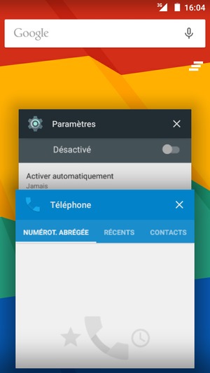 Faites glisser les applis vers la droite pour les fermer