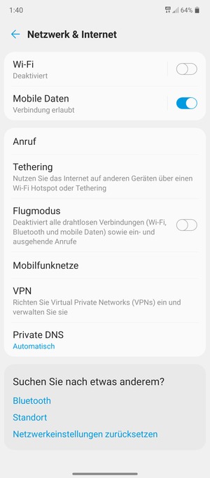 Wählen Sie Wi-Fi