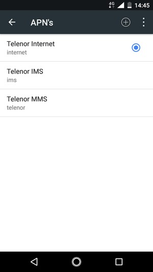 Selecteer de Menu-knop