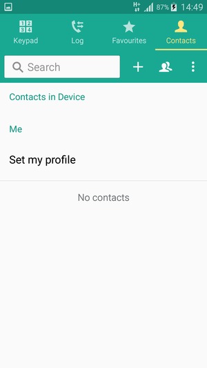Select the Menu button