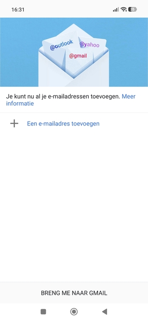 Selecteer Een e-mailadres toevoegen