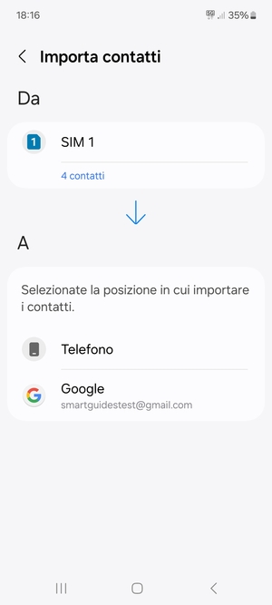 Seleziona Google