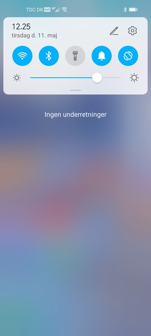 Aktiver topmenuen igen