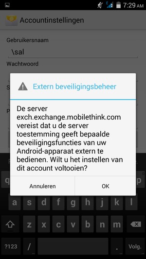 Selecteer OK