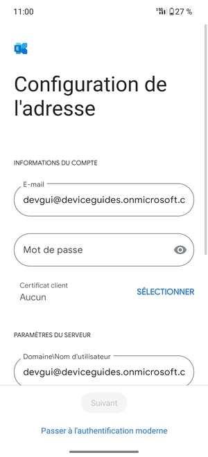 Saisissez votre mot de passe