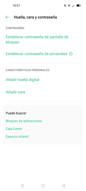 Seleccione Establecer contraseña de pantalla de bloqueo