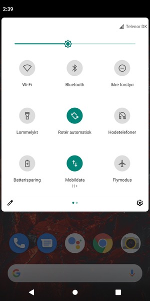 Slå Batterisparing på