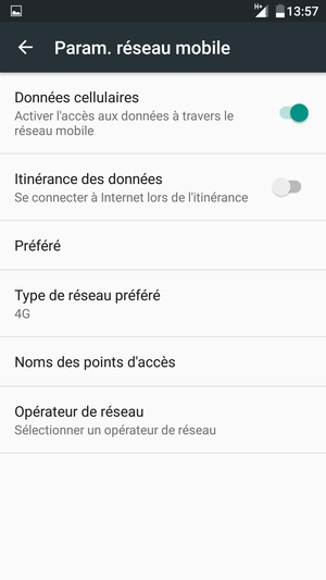 Sélectionnez Noms des points d'accès