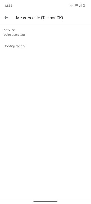 Sélectionnez Configuration