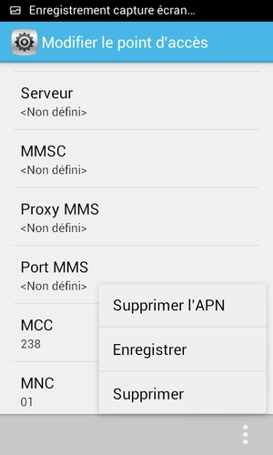 Sélectionnez Enregistrer