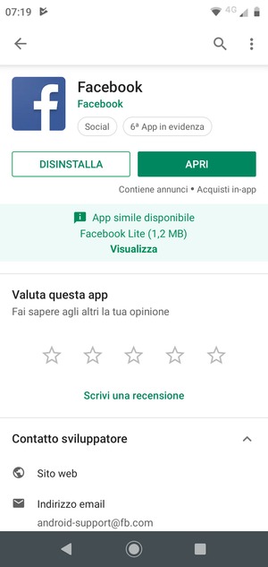 Seleziona APRI