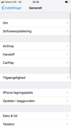 Vælg Softwareopdatering