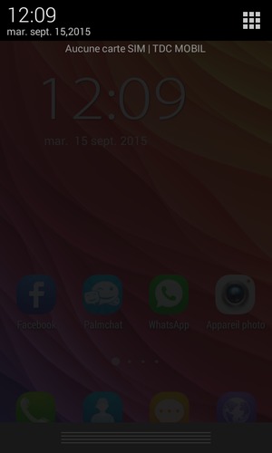 Sélectionnez le bouton du Menu