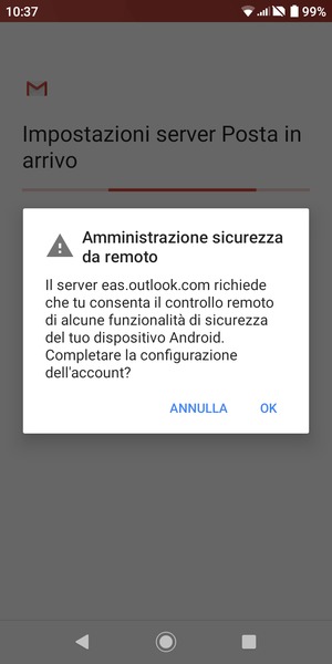 Seleziona OK