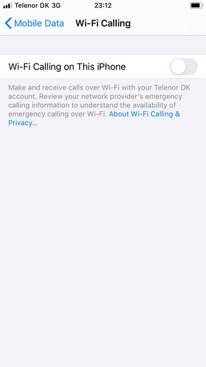 Turn on Wi-Fi Calling on This iPhone