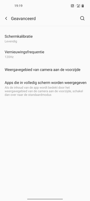 Selecteer Vernieuwingsfrequentie