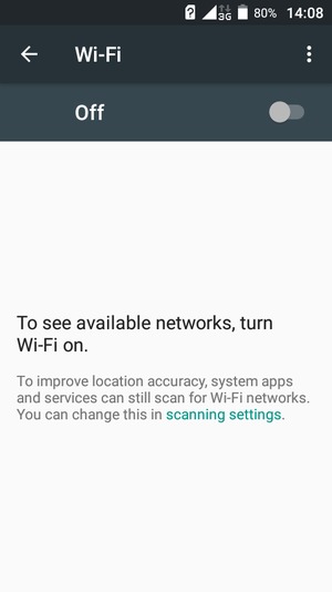 Turn on Wi-Fi