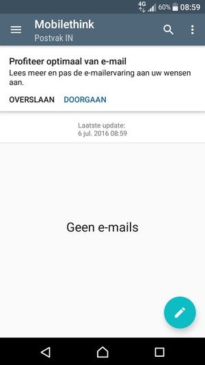 Uw account is klaar voor gebruik