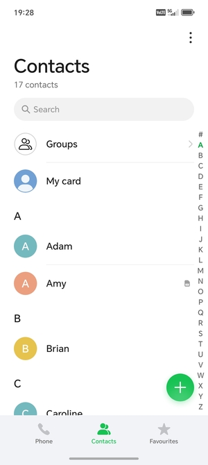 Select the Menu button