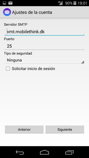 Desmarque la casilla de verificación Solicitar inicio de sesión y seleccione Siguiente