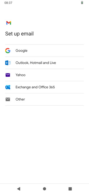 Select Outlook, Hotmail and Live