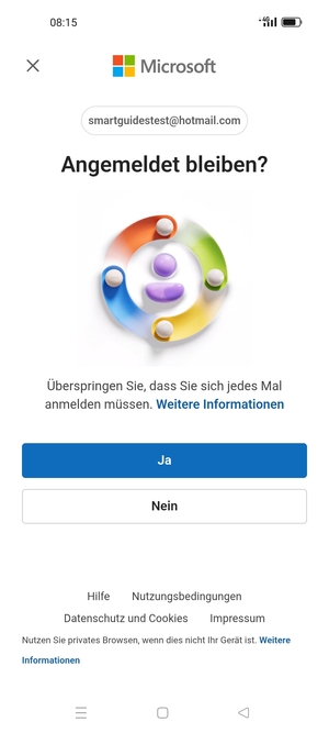Wählen Sie die gewünschte Option
