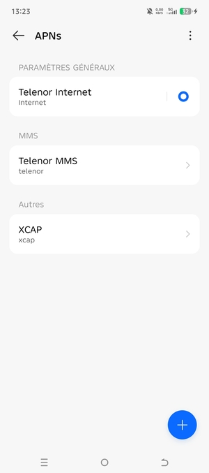 Sélectionnez le bouton du Menu