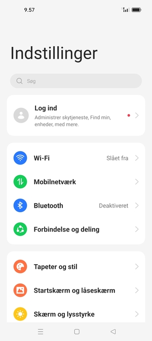 Vælg Wi-Fi