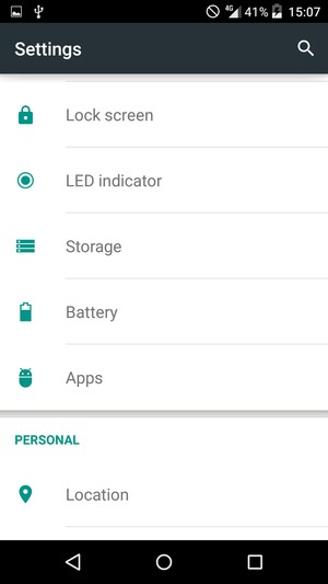 To activate your screen lock, go to the Settings menu and select Lock screen