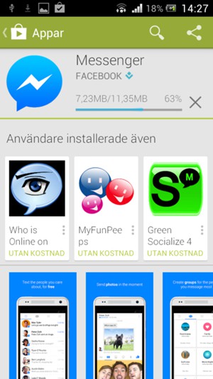 Vänta på att installationsprocessen avslutas