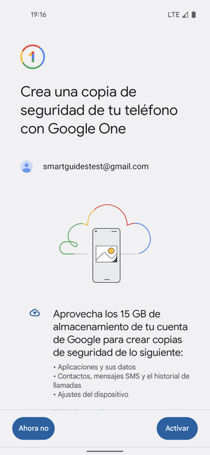 Seleccione Activar