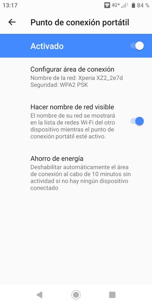 El teléfono ha sido configurado para su uso como módem